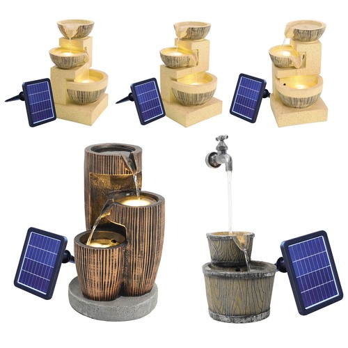 Solar powered water - solar, fountain