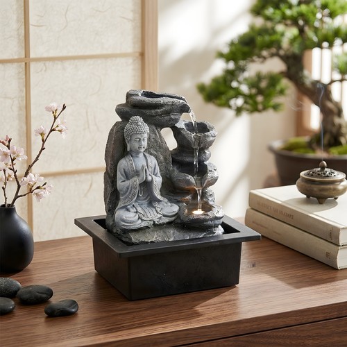 Tabletop water fountain - water, buddha