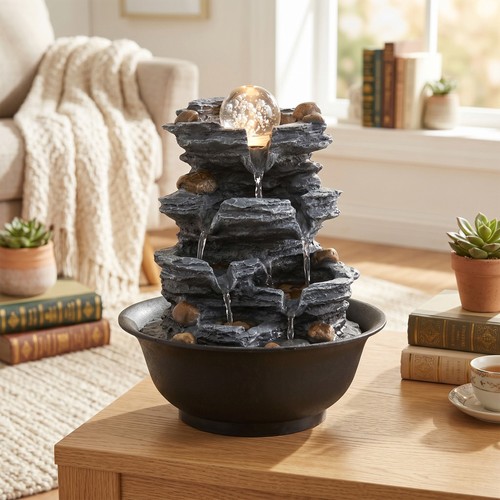 Tabletop water fountain indoor - water,